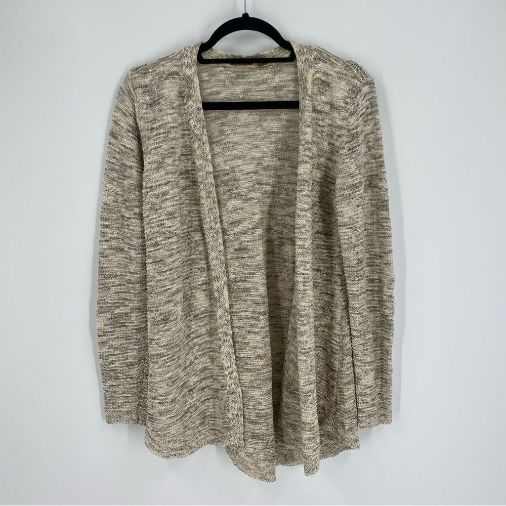 Belldini Heathered Cream Open Front Cardigan size M